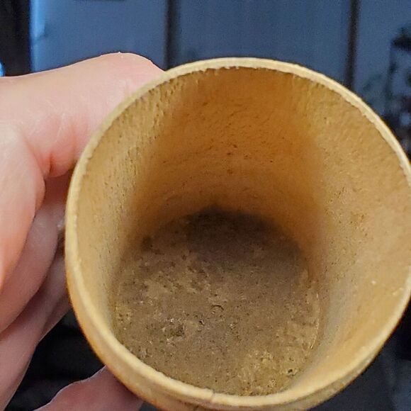 Wooden Round Cylinder Box With Lid Vintage Storage Box 4.5 In - Picture 7 of 12